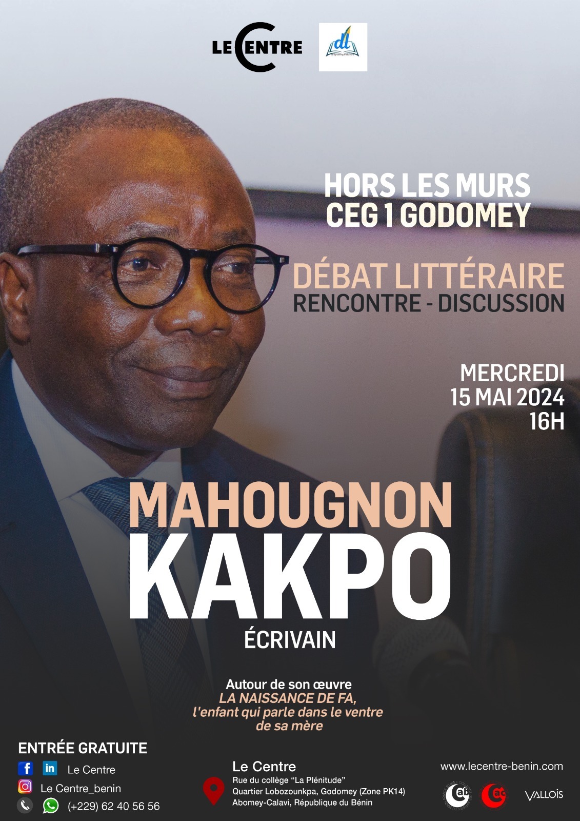 Rencontre-Discussion | Débat ​littéraire ​avec ​Mahougnon ​Kakpo